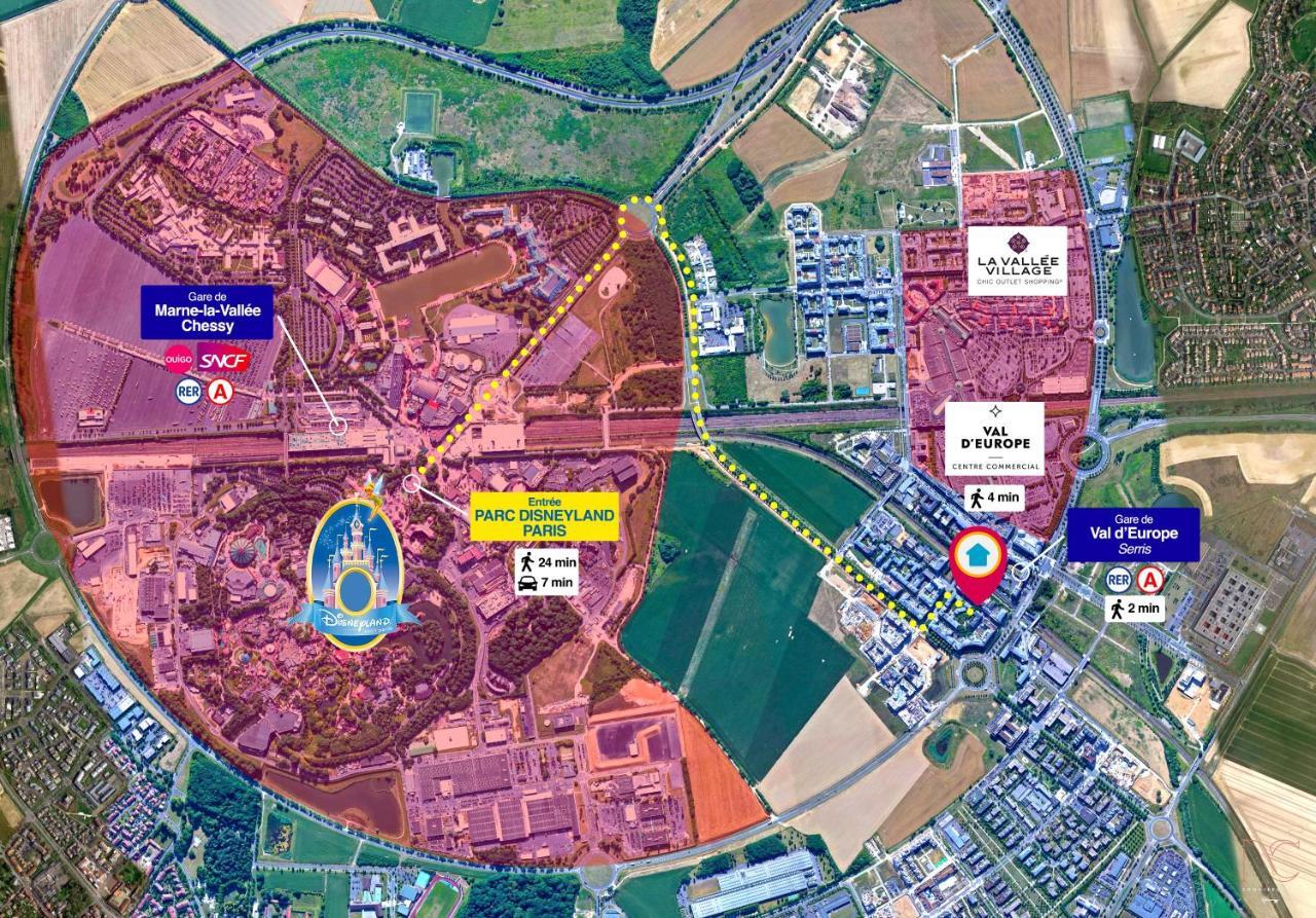 Disneyland-Paris 7 Pers, Netflix, Wifi, 2 Parking Шессі Екстер'єр фото